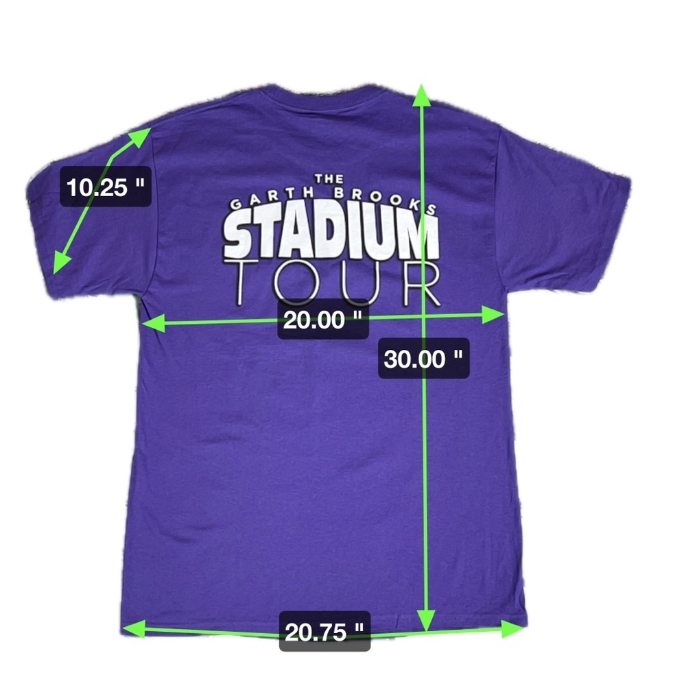 Garth Brooks Stadium Tour Minnesota Purple Shirt Sz M - Picture 4 of 4